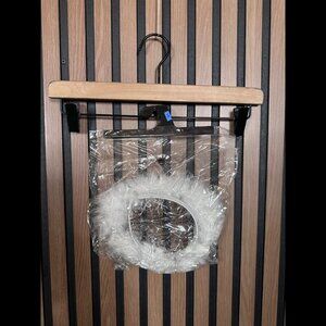 New Angel Halo Costume Accessory White Fur Metallic Crown Diadem